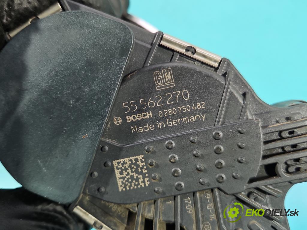 Opel Astra IV 2009-2015 1.4 16V 101 HP manual 74 kW 1398 cm3 5- klapka 55562270 (Škrtiaca klapka)