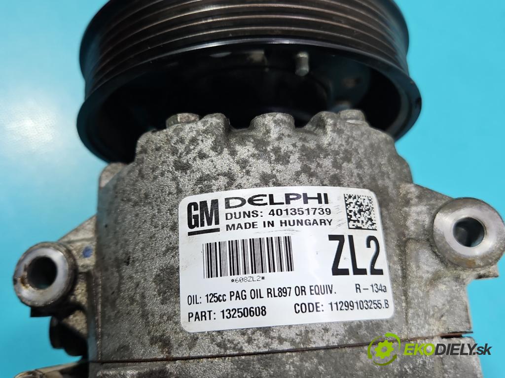 Opel Astra IV 2009-2015 1.4 16V 101 HP manual 74 kW 1398 cm3 5- Kompresor: klimatizácie 401351739 (Kompresor klimatizácie)