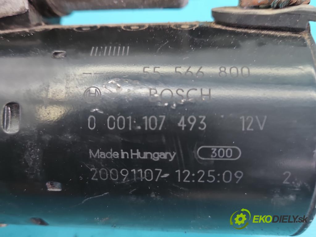 Opel Astra IV 2009-2015 1.4 16V 101 hp manual 74 kW 1398 cm3 5- startér: 0001107493 (Startér)