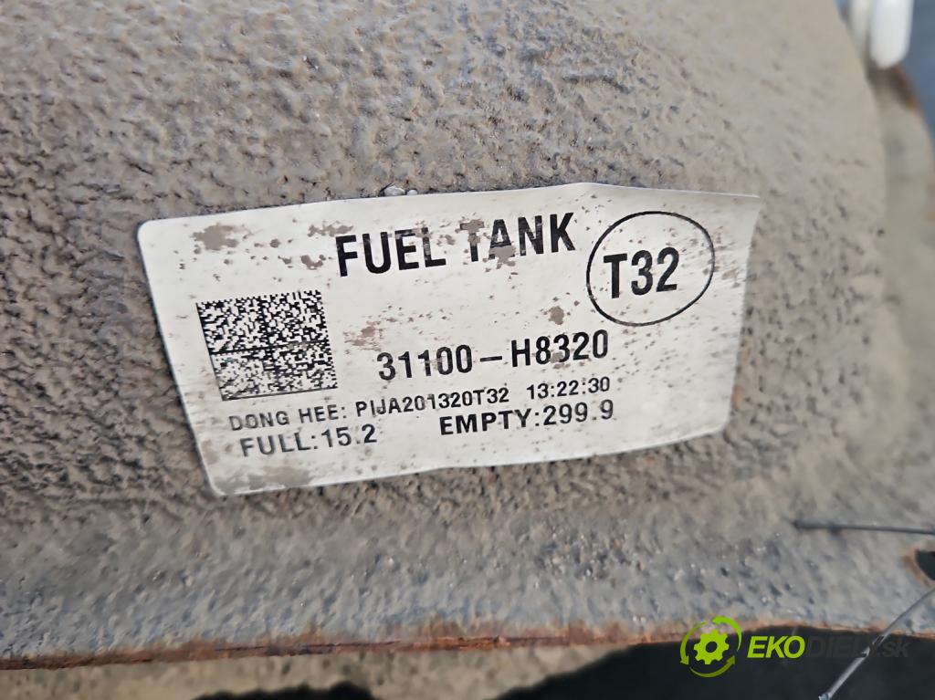 Kia Rio IV 2016-2023 1.2 16V 84KM manual 61.8 kW 1197 cm3 5- Nádrž: palivo 31100-H8320 (Palivová nádrž)
