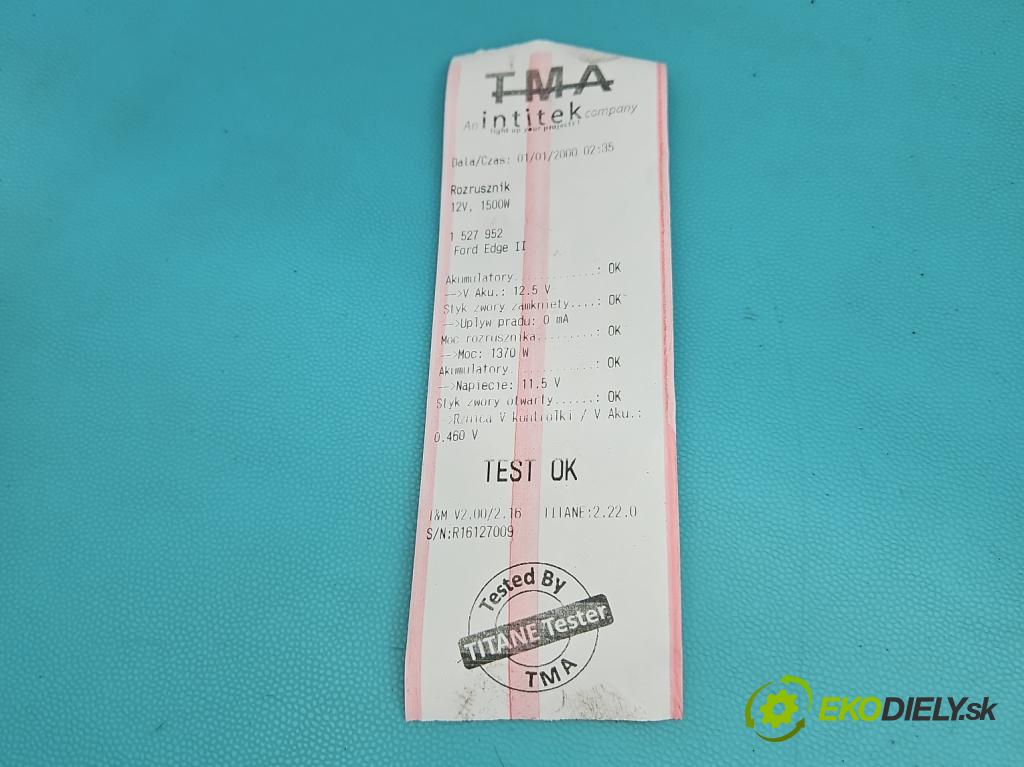 Ford Edge II 2014-2021 2.0 ECOBOOST: 245KM automatic 180 kW 1999 cm3 5- štartér FJ5T-11000-AA (Štartér)