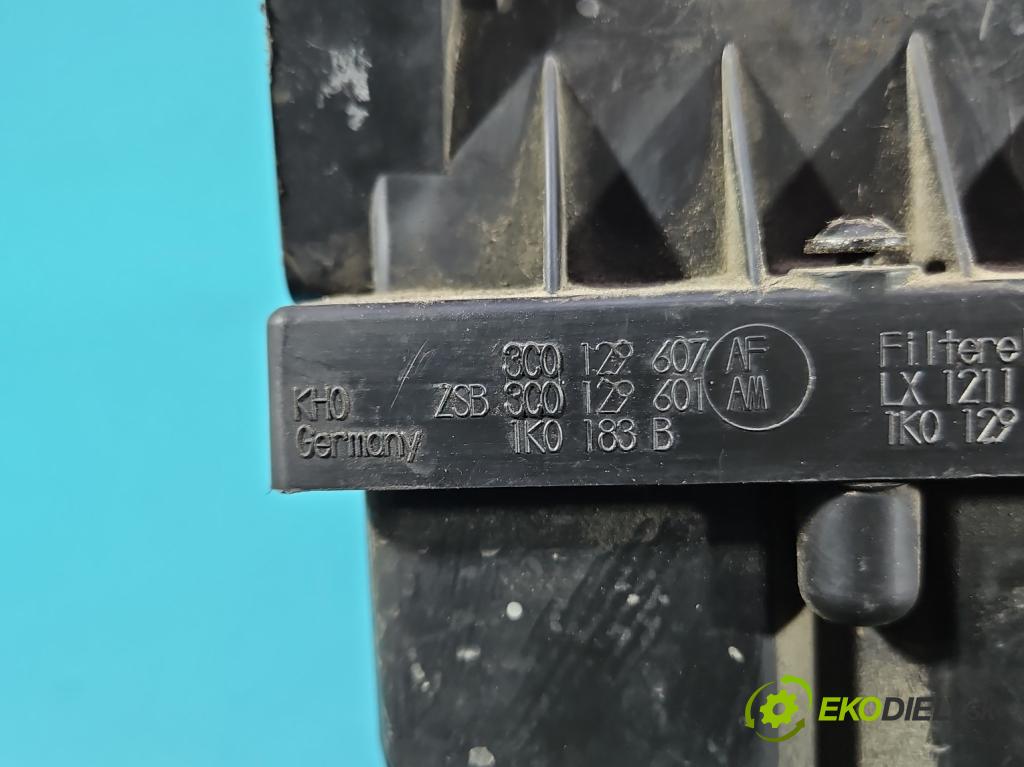 Vw Passat B6 2005-2010 1.9 TDI 105 HP manual 77 kW 1896 cm3 4- obal filtra vzduchu 3C0129607 (Obal vzduchového filtra)