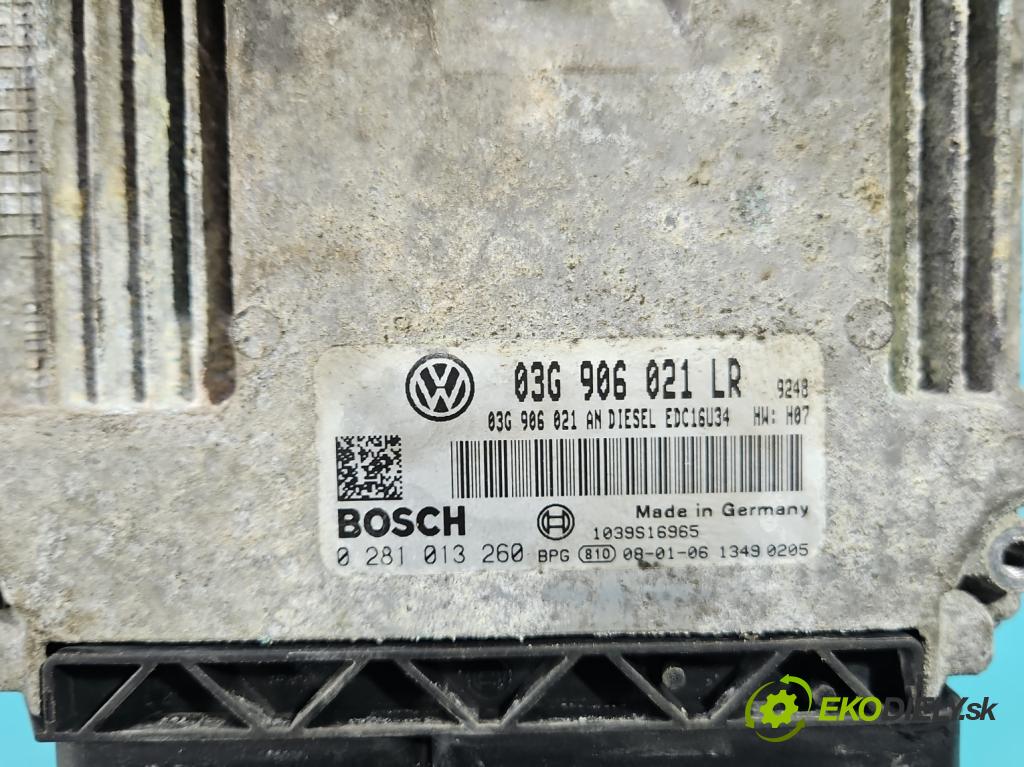 Vw Passat B6 2005-2010 1.9 TDI 105 HP manual 77 kW 1896 cm3 4- riadiaca jednotka motora 03G906021LR
