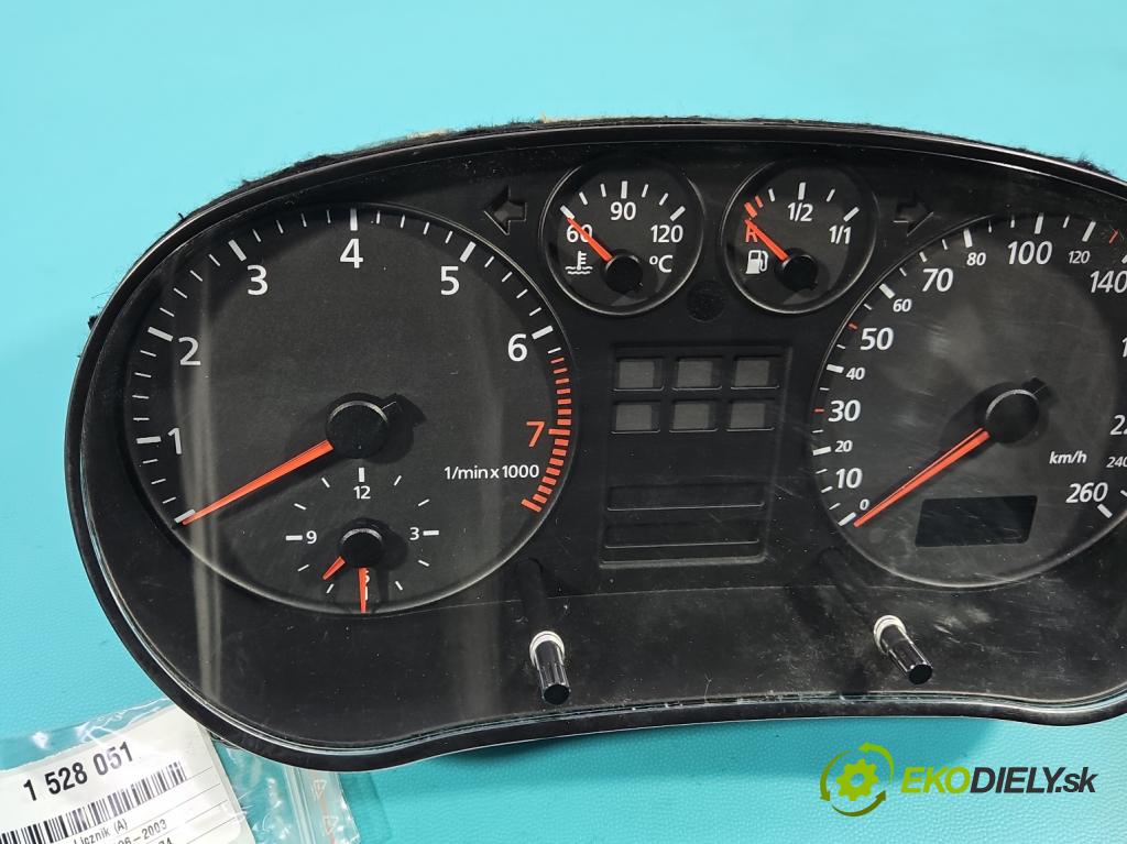 Audi A3 8L 1996-2003 1.6 sr 101 HP manual 74 kW 1595 cm3 3- prístrojovka/ budíky 8L0919860E (Prístrojová doska)