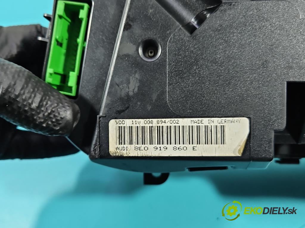 Audi A3 8L 1996-2003 1.6 sr 101 HP manual 74 kW 1595 cm3 3- prístrojovka/ budíky 8L0919860E (Prístrojová doska)