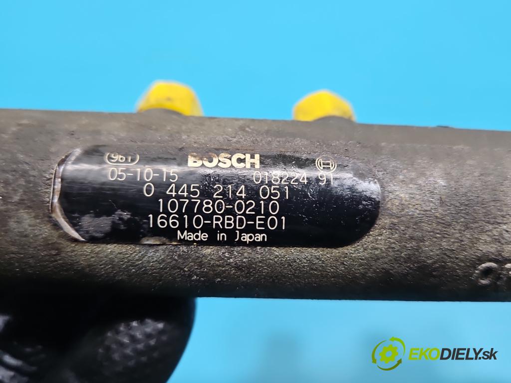 Honda Fr-v 2.2 i-CTDi 140 HP manual 103 kW 2204 cm3 5- lišta vstrekovacia 0445214051 (Vstrekovacia lišta)