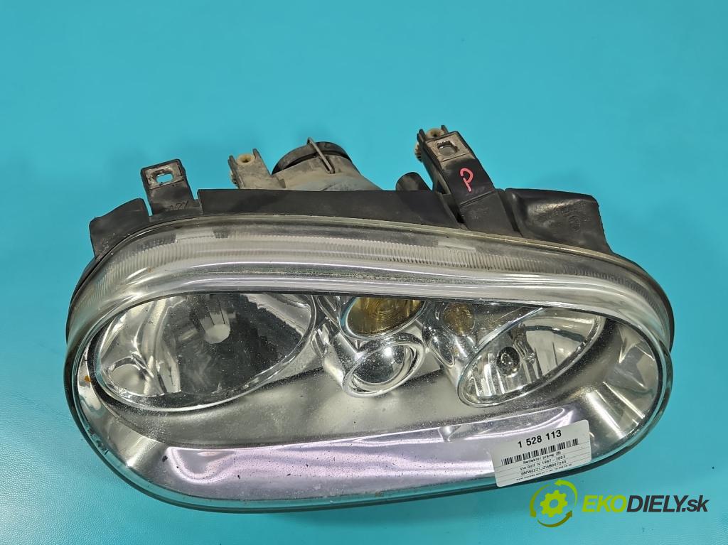 Vw Golf IV 1997-2003 1.9 TDI 110 HP manual 81 kW 1896 cm3 5- Reflektor: pravý 1J1941016B (Svetlo predné pravé)