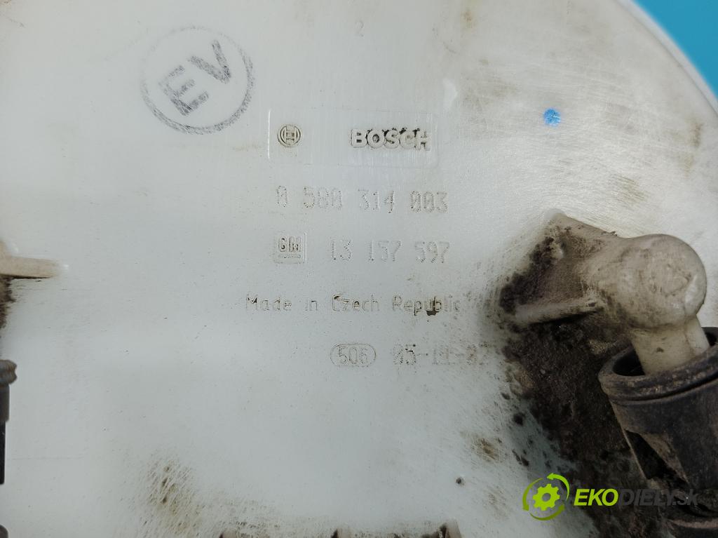 Opel Meriva A 2002-2010 1.6 16v 101 hp manual 74 kW 1598 cm3 5- čerpadlo paliva 0580314003