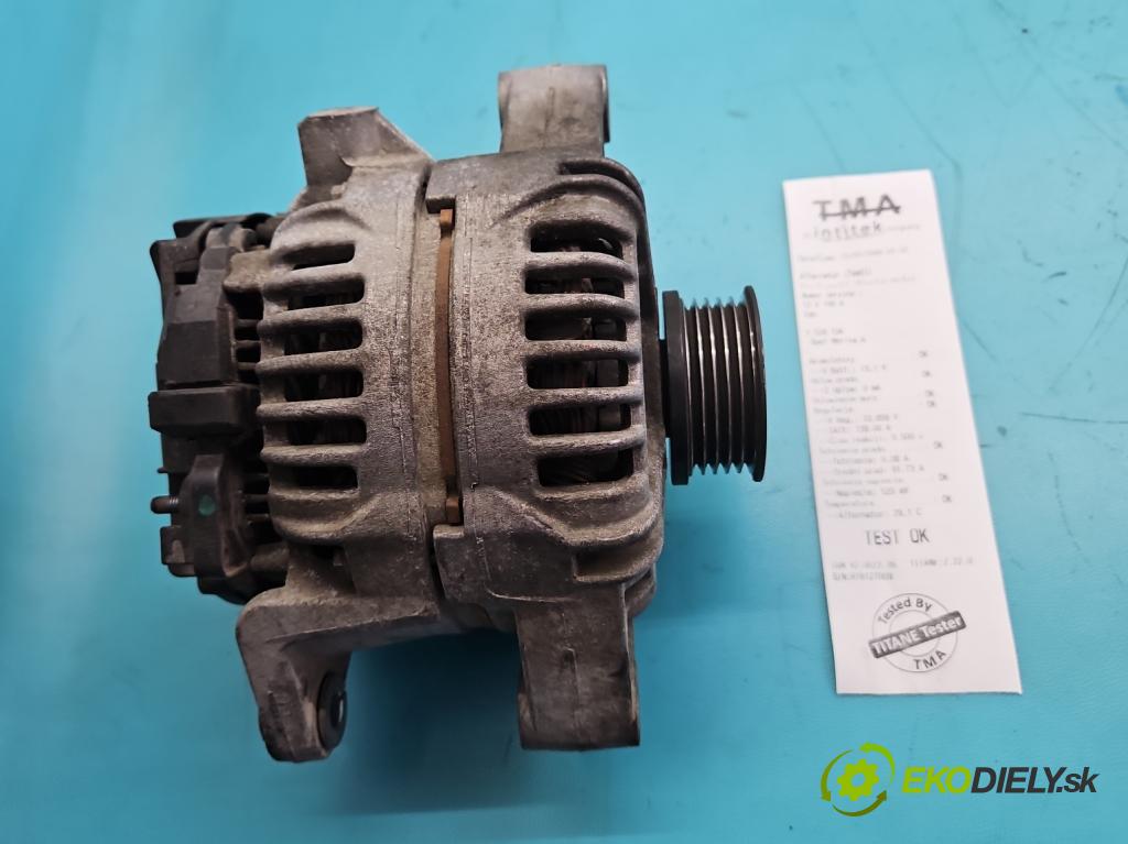 Opel Meriva A 2002-2010 1.6 16v 101 HP manual 74 kW 1598 cm3 5- Alternator 0124425022 (Alternátor)