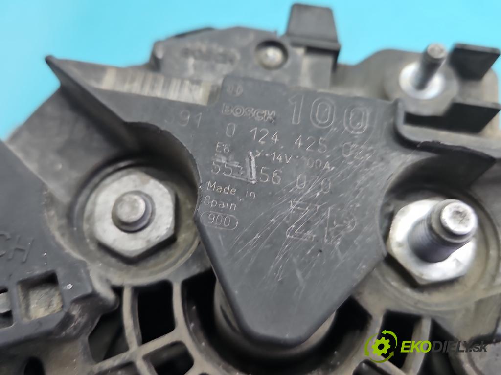 Opel Meriva A 2002-2010 1.6 16v 101 HP manual 74 kW 1598 cm3 5- Alternator 0124425022 (Alternátor)