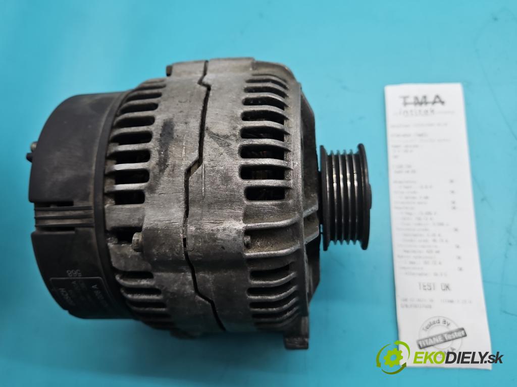 Audi A4 B5 1994-2001 1.9 TDI 90 HP manual 66 kW 1896 cm3 4- Alternator 0123510009 (Alternátor)