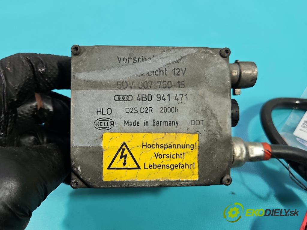 Audi A6 C5 1997-2004 1.8 T 150 HP manual 110 kW 1781 cm3 5- střídač: xenon 5DV007760-15 (Riadiaca jednotka xenónu)