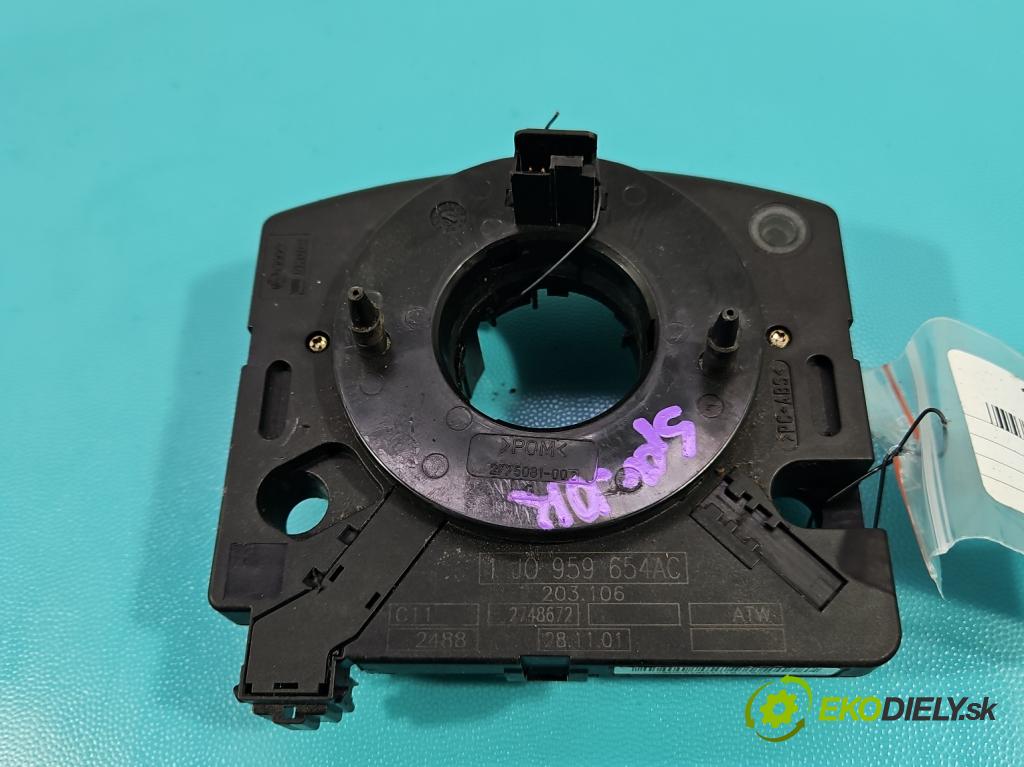 Audi A6 C5 1997-2004 1.8 T 150 HP manual 110 kW 1781 cm3 5- Páska: airbag 1J0959654AC (Airbag)