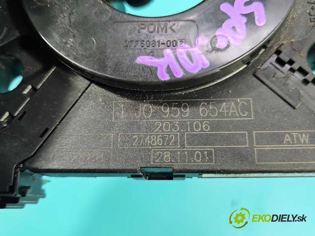 Audi A6 C5 1997-2004 1.8 T 150 HP manual 110 kW 1781 cm3 5- Páska: airbag 1J0959654AC (Airbag)