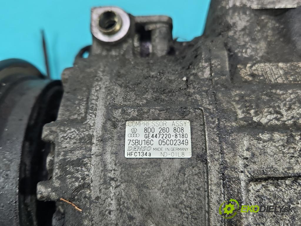 Audi A6 C5 1997-2004 1.8 T 150 hp manual 110 kW 1781 cm3 5- Kompresor: klíma 8D0260808 (Kompresor klimatizace)