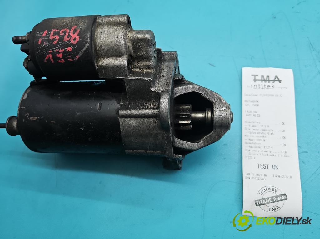 Audi A6 C5 1997-2004 1.8 T 150 HP manual 110 kW 1781 cm3 5- štartér  (Štartér)