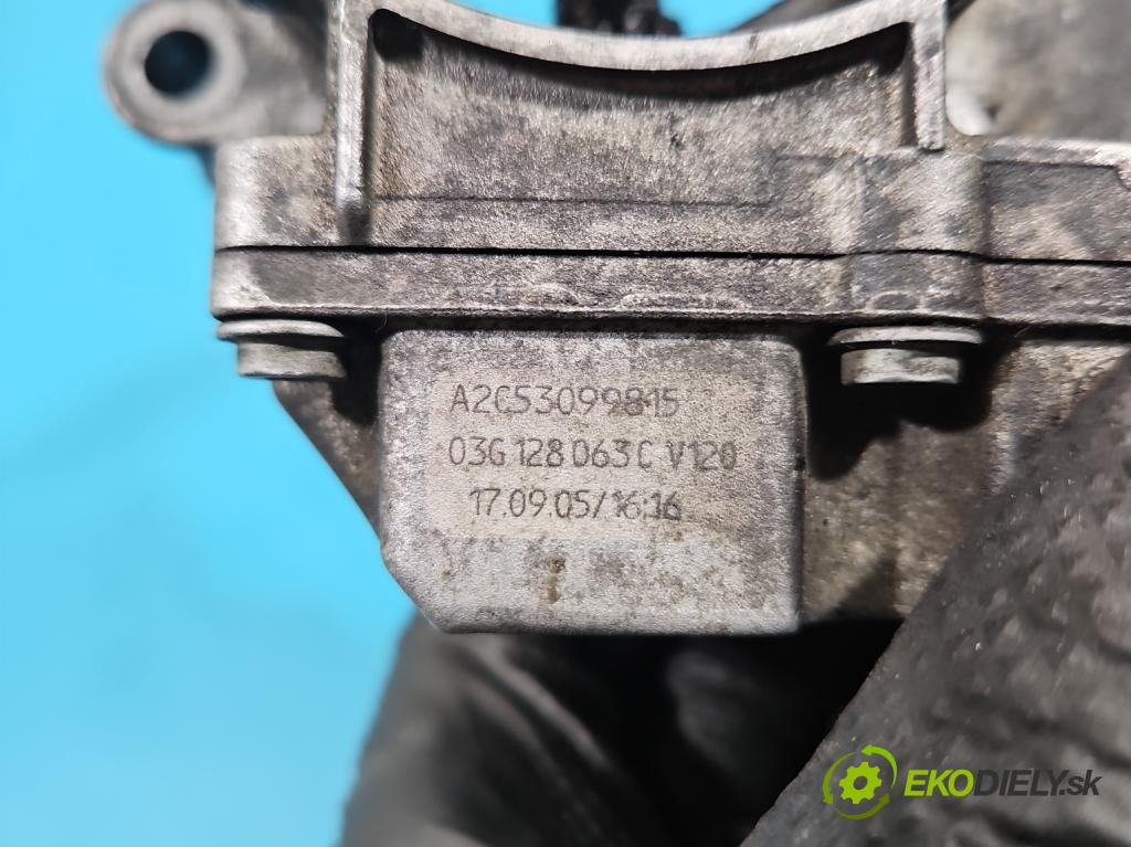 Vw Passat B6 2005-2010 1.9 TDI 105 HP manual 77 kW 1896 cm3 4- klapka 03G128063C (Škrtiaca klapka)