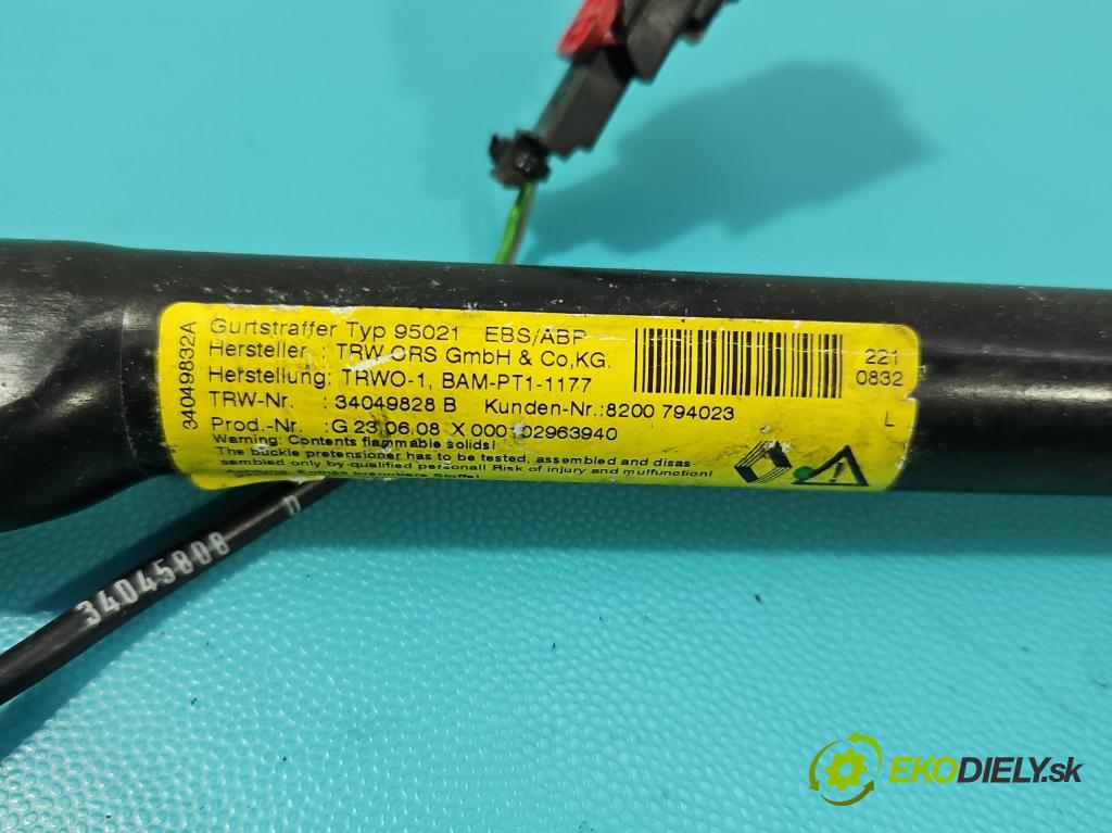 Renault Clio III 2005-2012 1.5 dci 68 HP manual 50 kW 1461 cm3 5- pas bezpečnosť: predné ľavý 8200794023