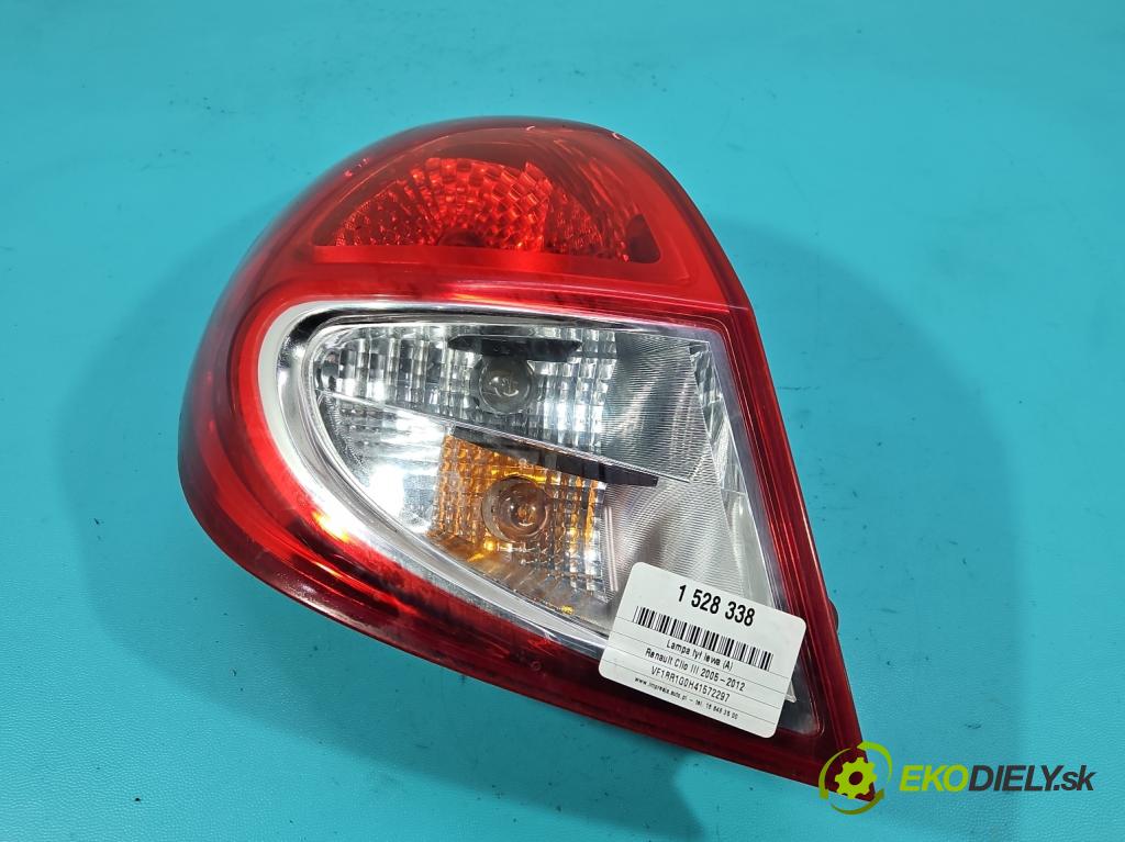 Renault Clio III 2005-2012 1.5 dci 68 HP manual 50 kW 1461 cm3 5- svetlo / reflektor zadné ľavé 8200886944 (Kľučka dverí ostatné)