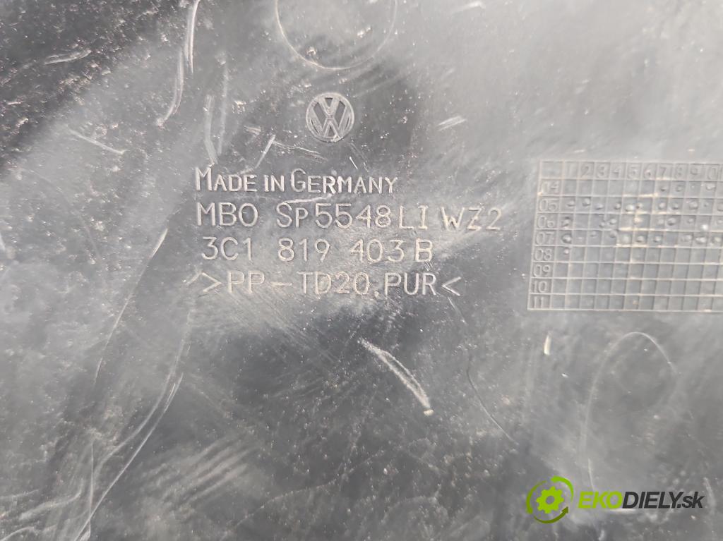 Vw Passat B6 2005-2010 1.9 TDI 105 HP manual 77 kW 1896 cm3 4- torpédo 3C1819403B (Torpédo (plast pod čelným sklom))