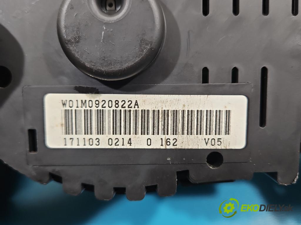 Seat Leon I 1999-2005 1.6 16v 105 HP manual 77 kW 1598 cm3 5- prístrojovka/ budíky W01M0920822A (Prístrojová doska)