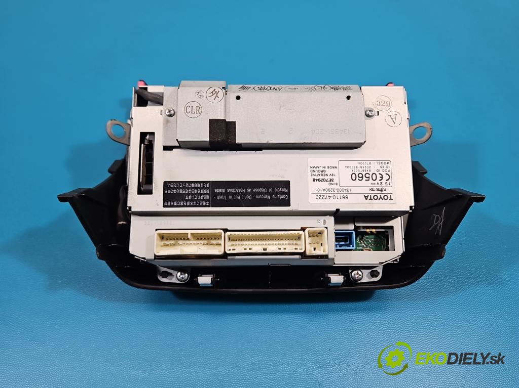 Toyota Prius II XW20 2003-2009 1.5b: 77 HP automatic 57 kW 1497 cm3 5- Zobrazit: 86110-47220 (Prístrojová doska)