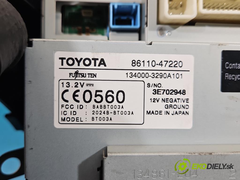 Toyota Prius II XW20 2003-2009 1.5b: 77 HP automatic 57 kW 1497 cm3 5- Zobrazit: 86110-47220 (Prístrojová doska)
