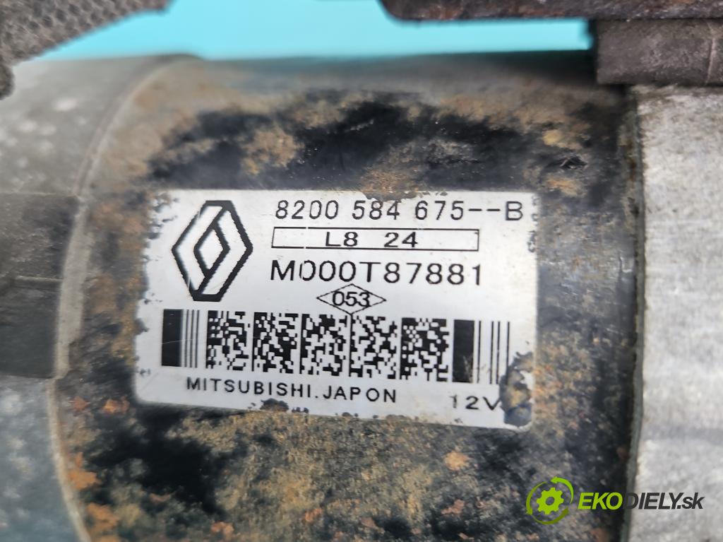 Renault Clio III 2005-2012 1.5 dci 68 HP manual 50 kW 1461 cm3 5- štartér 820058675B (Štartér)