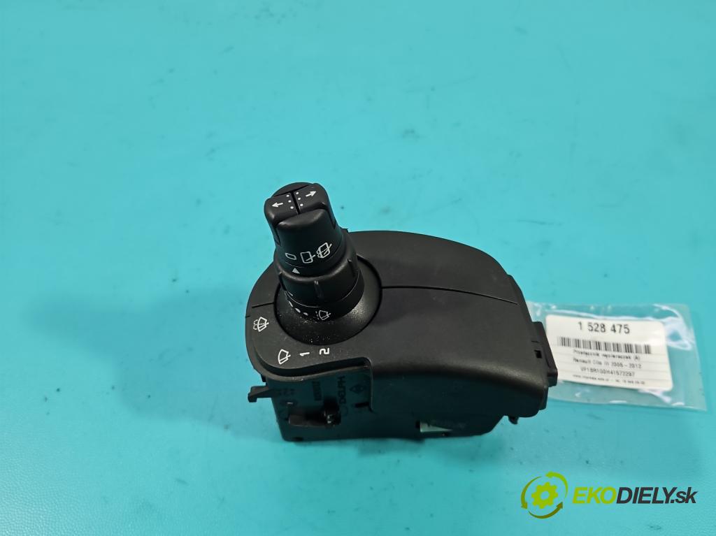 Renault Clio III 2005-2012 1.5 dci 68 HP manual 50 kW 1461 cm3 5- prepínač stieračov 88103006209 (Prepínacie páčky pod volantom)