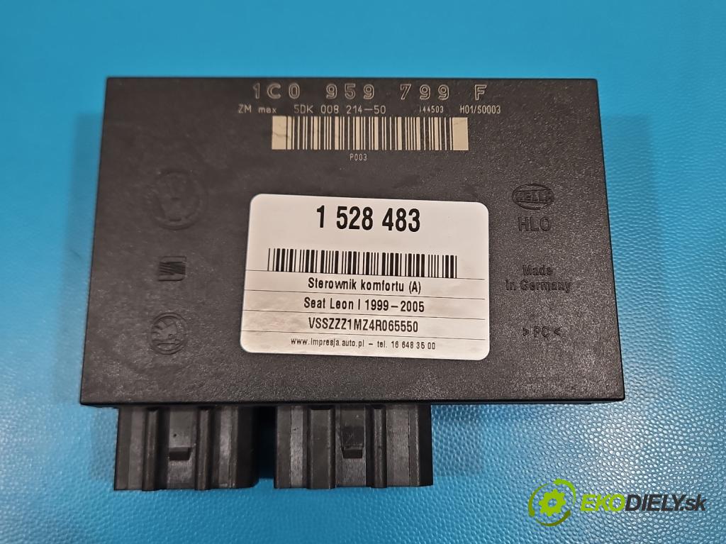 Seat Leon I 1999-2005 1.6 16v 105 HP manual 77 kW 1598 cm3 5- riadiaca jednotka komfortu 1C0959799F