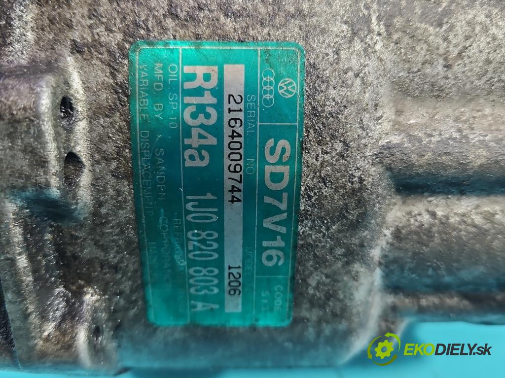 Audi A3 8L 1996-2003 1.6 sr 101 hp manual 74 kW 1595 cm3 3- Kompresor: klíma 1J0820803A (Kompresor klimatizace)