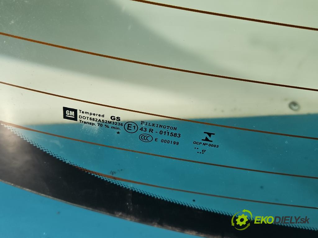 Opel Astra V  2015-2022 1.4 T 125 hp manual 92 kW 1399 cm3 5- sklo zadní  (Zadní sklo)