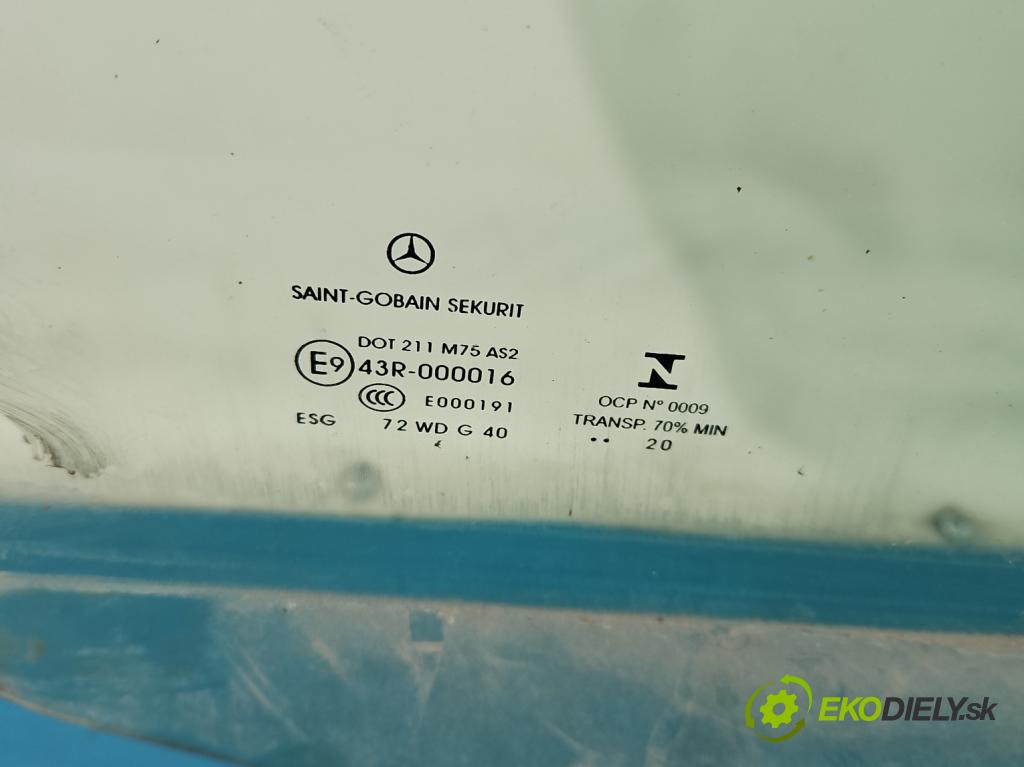 Mercedes Vito W447 2014- 1.75 cdi 102 hp manual 75 kW 1750 cm3 5- sklo dveře přední pravé