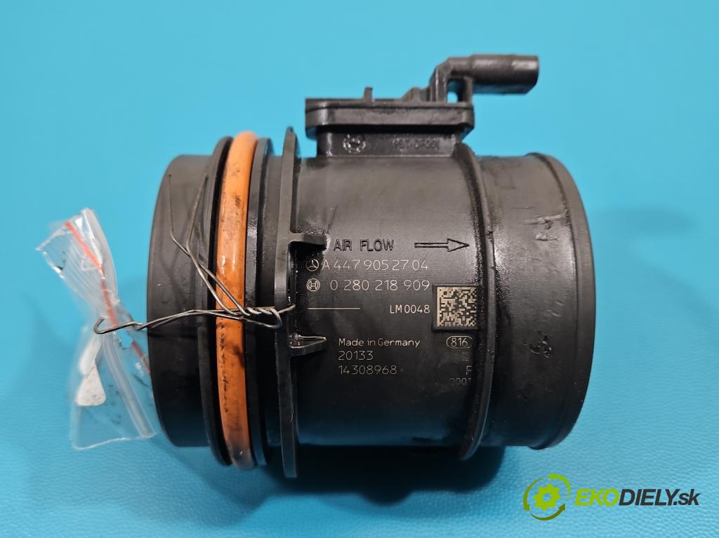 Mercedes Vito W447 2014- 1.75 cdi 102 HP manual 75 kW 1750 cm3 5- průtokoměr: A4479052704 (Váha vzduchu)