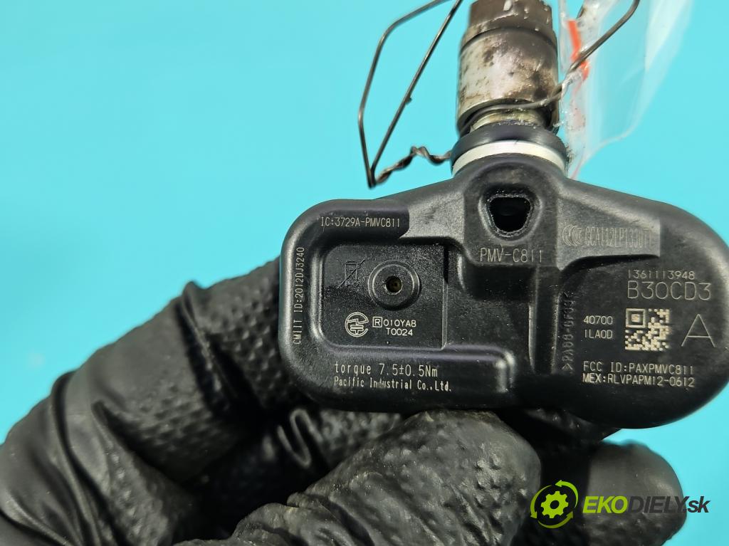 Infiniti QX50 2013-2015 3.7 V6 320KM automatic 235 kW 3696 cm3 5- snímač tlak: pneumatika PMV-C811 (Snímač tlaku v pneumatike)