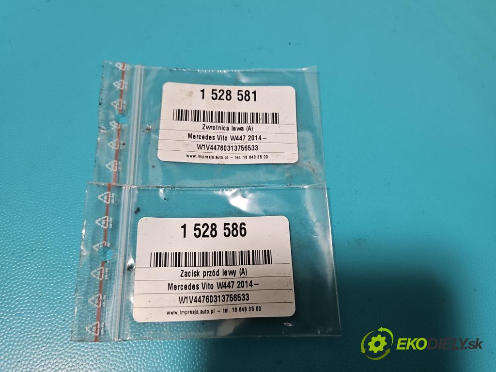Mercedes Vito W447 2014- 1.75 cdi 102 HP manual 75 kW 1750 cm3 5- brzdič predné ľavý (Kľučka dverí ostatné)