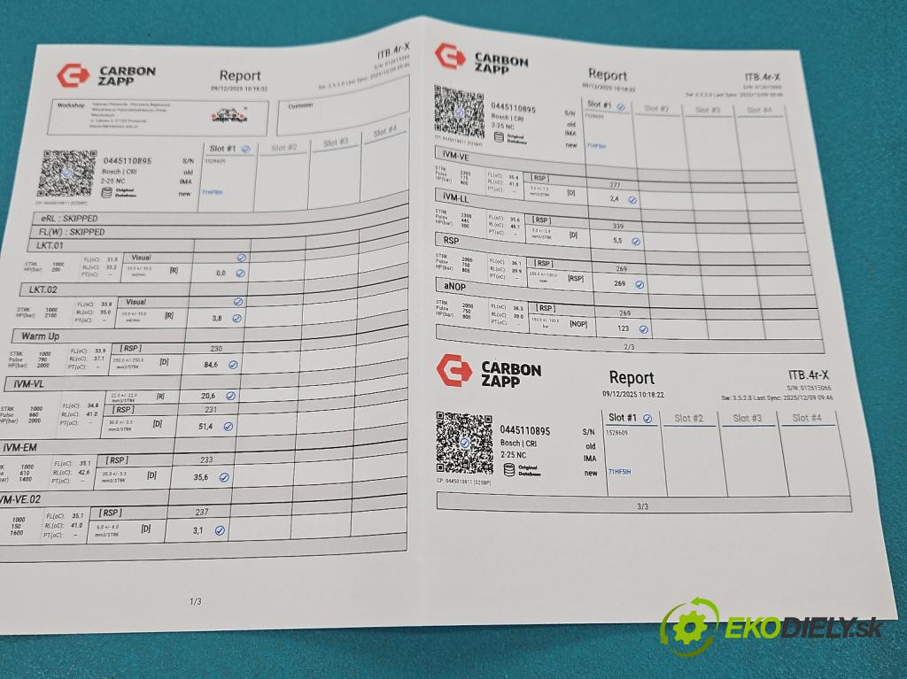 Mercedes Vito W447 2014- 1.75 cdi 102 HP manual 75 kW 1750 cm3 5- vstrek 0445110895 (Vstrekovač paliva)