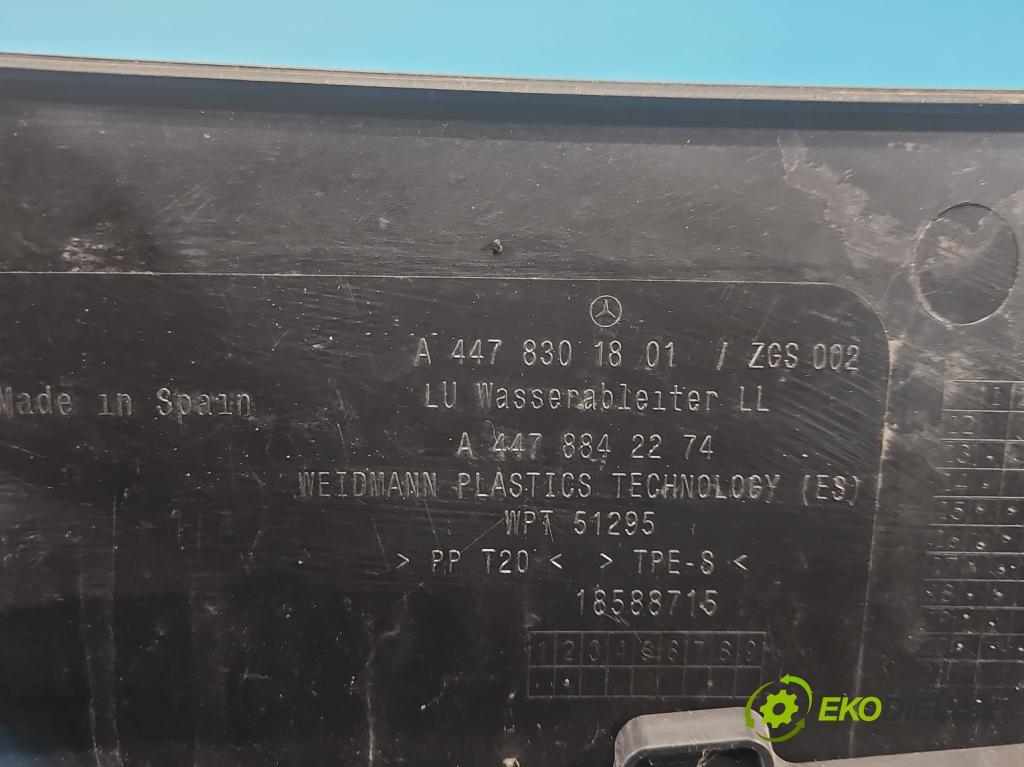 Mercedes Vito W447 2014- 1.75 cdi 102 HP manual 75 kW 1750 cm3 5- torpédo A4478840300 (Torpédo (plast pod čelným sklom))