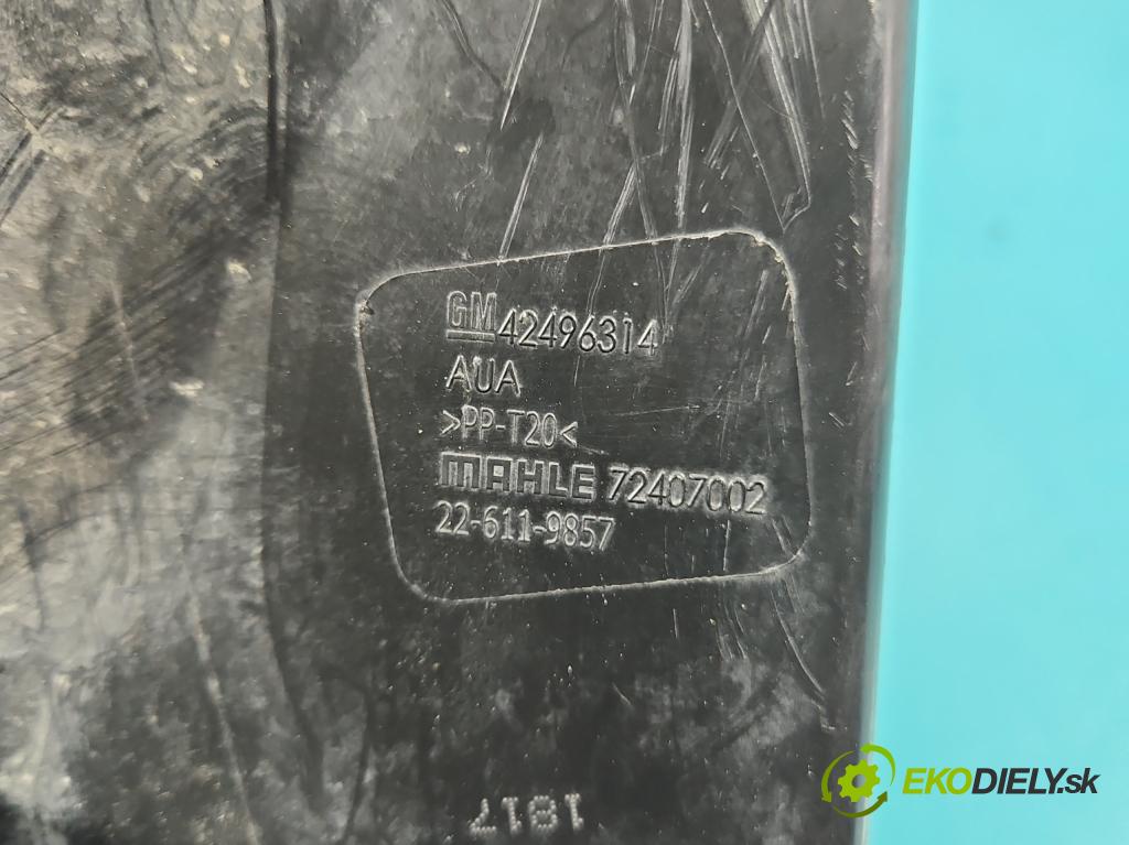 Opel Astra V  2015-2022 1.4 T 125 HP manual 92 kW 1399 cm3 5- obal filtra vzduchu 42496314 (Obal vzduchového filtra)