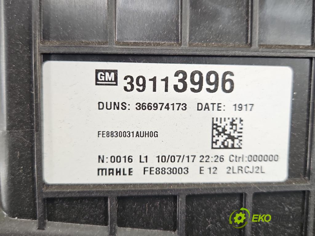 Opel Astra V  2015-2022 1.4 T 125 hp manual 92 kW 1399 cm3 5- radiátor 39113996 (Radiátor topení)