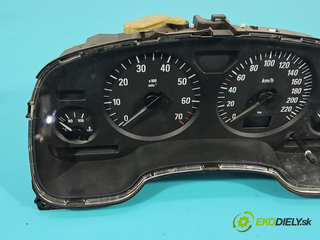 Opel Astra II 1998-2009 1.6 16v 101 HP manual 74 kW 1598 cm3 5- prístrojovka/ budíky 24451504ZL (Prístrojová doska)