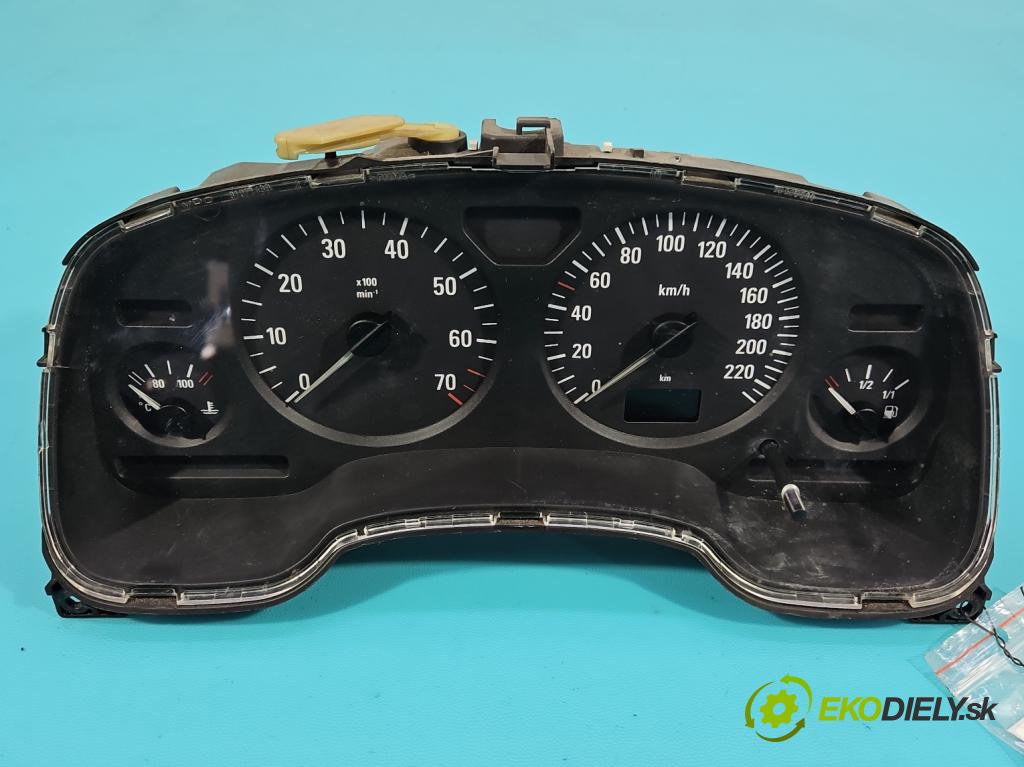 Opel Astra II 1998-2009 1.6 16v 101 HP manual 74 kW 1598 cm3 5- prístrojovka/ budíky 24451504ZL (Prístrojová doska)