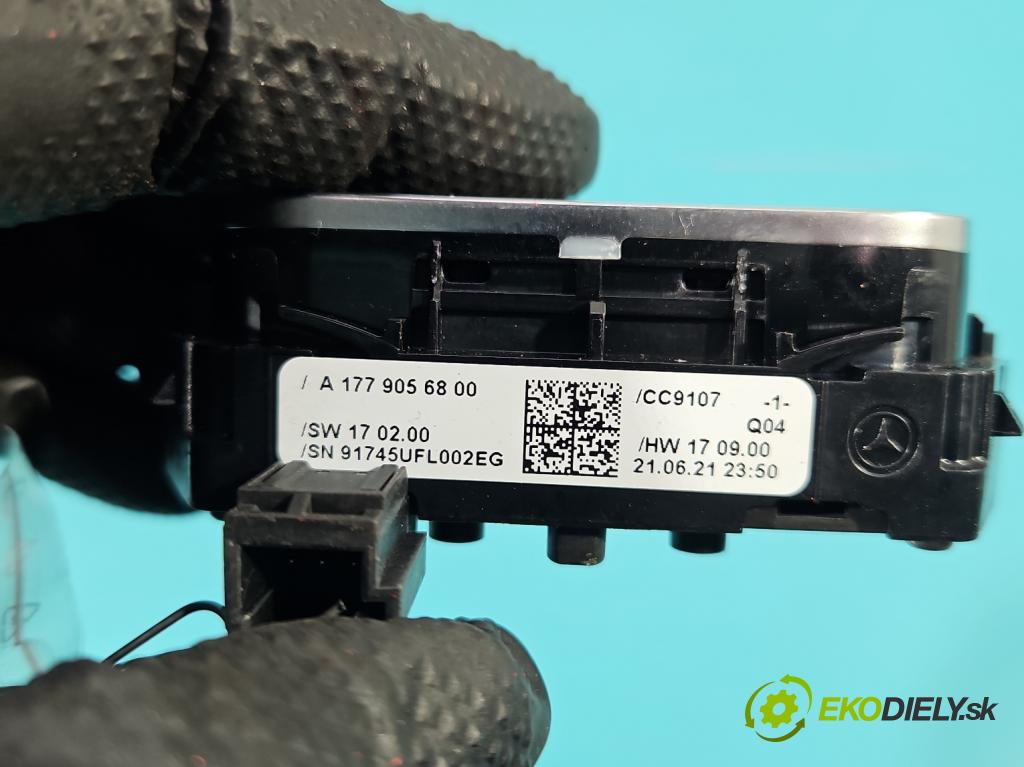 Mercedes CLA C118/X118 2019-2025 1.3b: 163 HP automatic 120 kW 1300 cm3 4- prepínač ostatné A1779056800