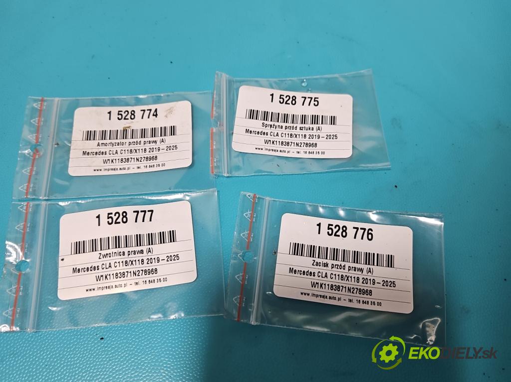 Mercedes CLA C118/X118 2019-2025 1.3b: 163 hp automatic 120 kW 1300 cm3 4- náboj pravé  (Náboj kola)