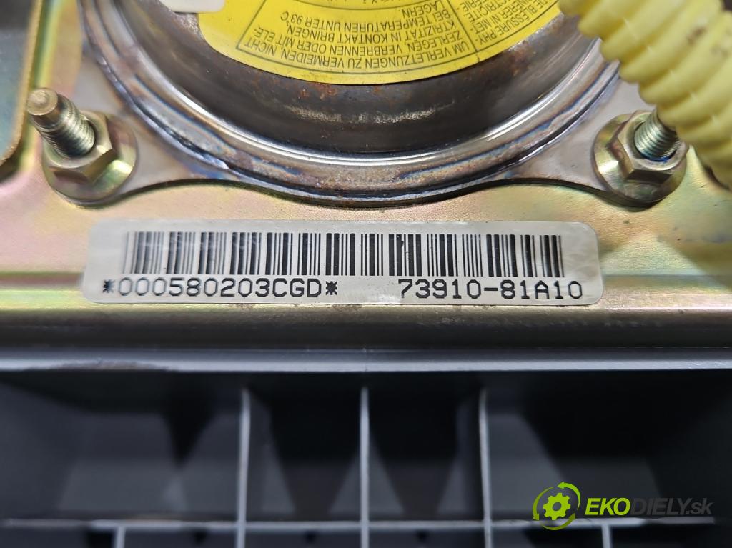 Suzuki JIMNY III 1998-2018 1.3 16V VVT 80 HP manual 59 kW 1298 cm3 3- airbag vzduch: spolujezdce: 73910-81A10 (Airbag)