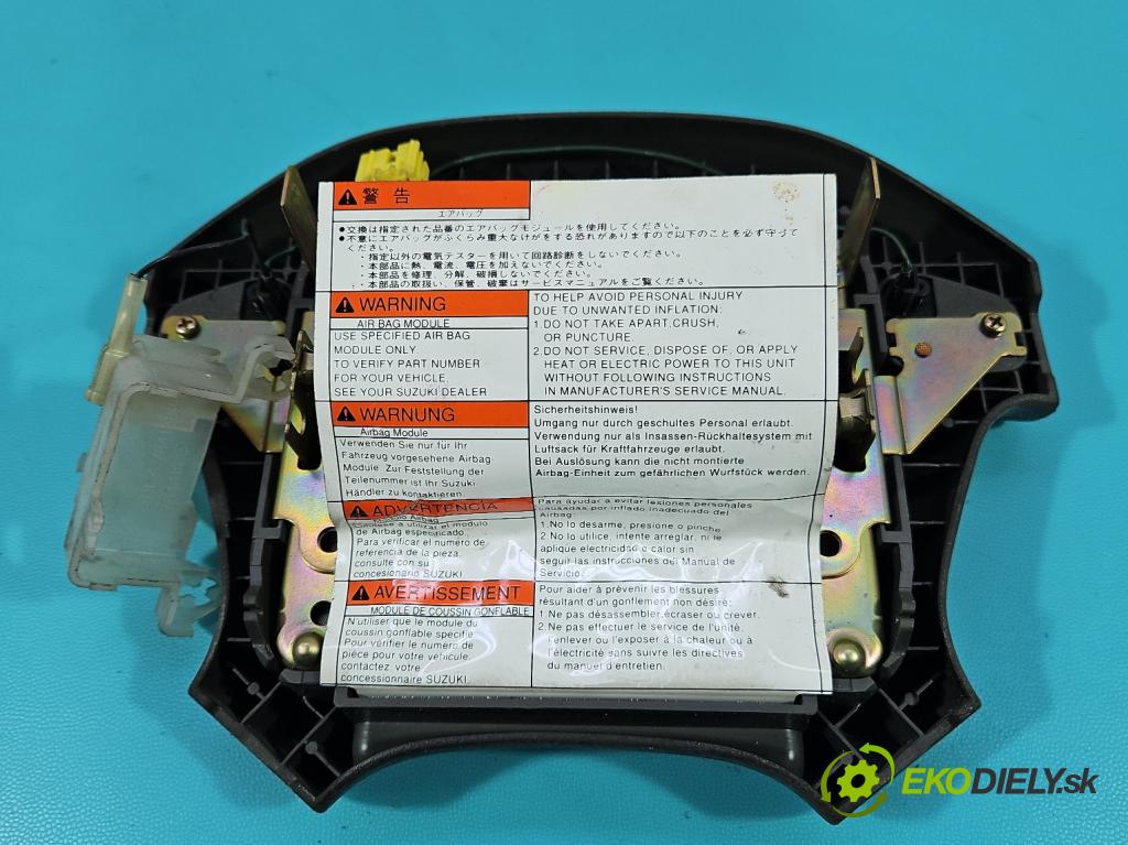 Suzuki JIMNY III 1998-2018 1.3 16V VVT 80 HP manual 59 kW 1298 cm3 3- airbag vzduch: Řidiči: 48150-81A01 (Airbag)