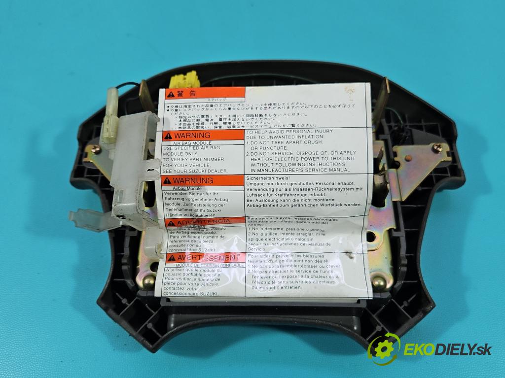 Suzuki JIMNY III 1998-2018 1.3 16V VVT 80 HP manual 59 kW 1298 cm3 3- airbag vzduch: Řidiči: 48150-81A01 (Airbag)