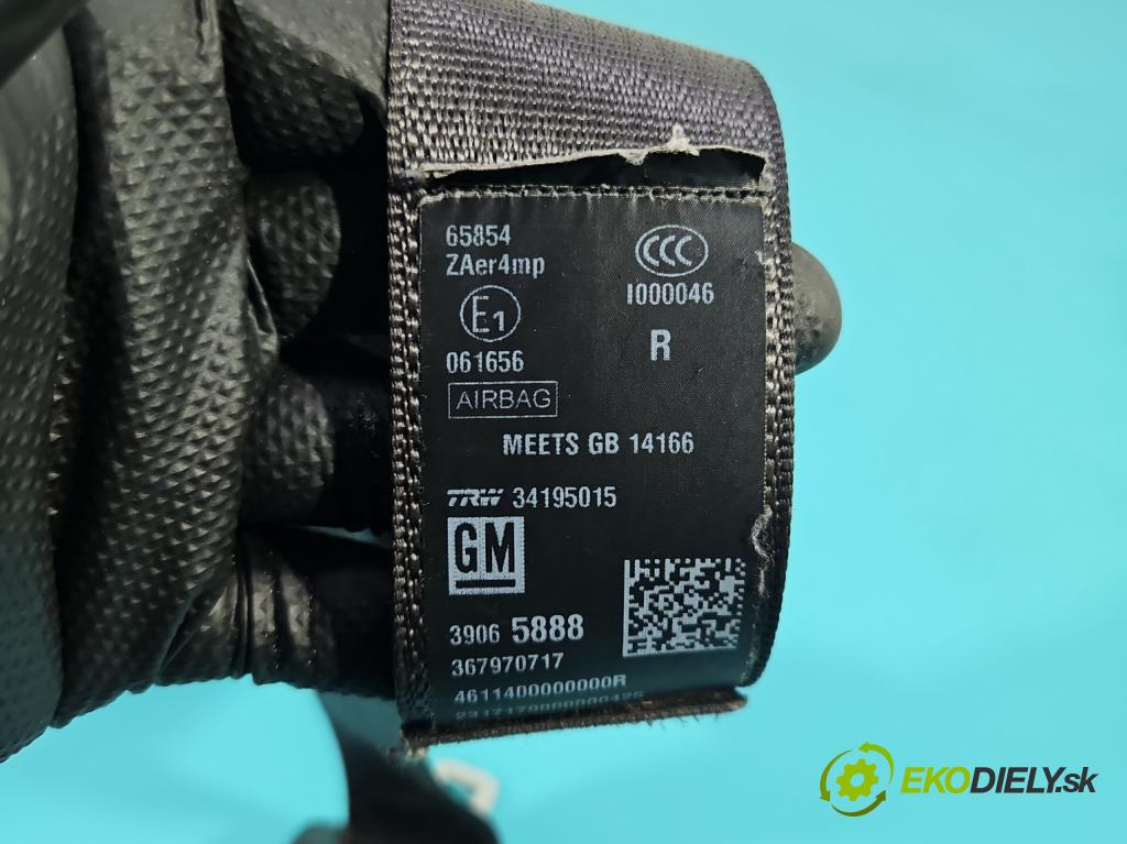 Opel Astra V  2015-2022 1.4 T 125 HP manual 92 kW 1399 cm3 5- pas bezpečnosť: predné pravý 39065888