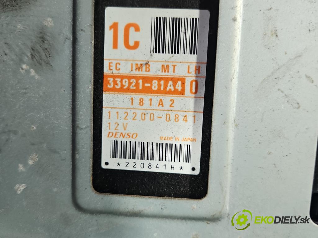 Suzuki JIMNY III 1998-2018 1.3 16V VVT 80 HP manual 59 kW 1298 cm3 3- riadiaca jednotka motora 33921-81A4