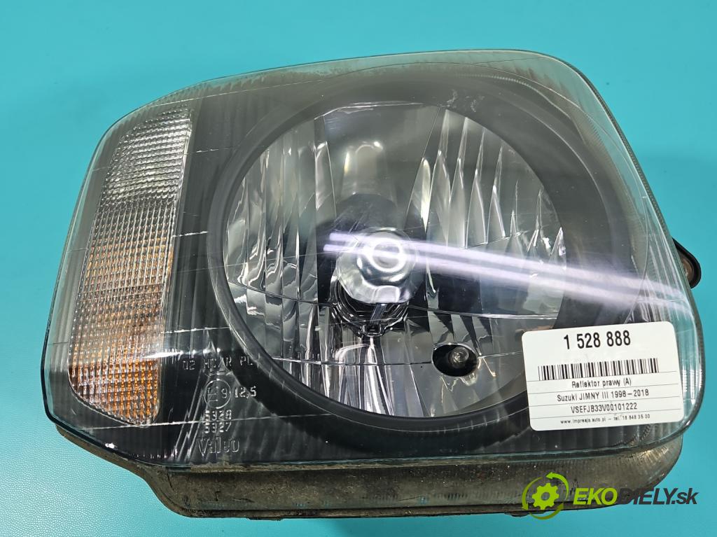 Suzuki JIMNY III 1998-2018 1.3 16V VVT 80 hp manual 59 kW 1298 cm3 3- světlo pravý  (Pravé přední světlo)